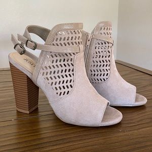 Nude high heel sandals